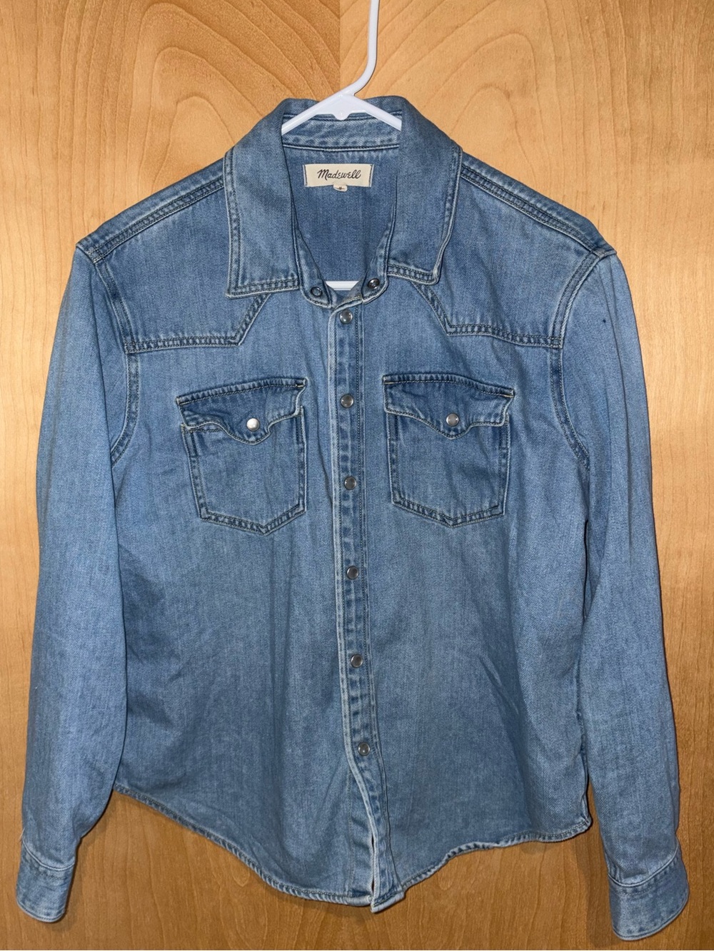 Madewell Snap button Denim Western Shirt
